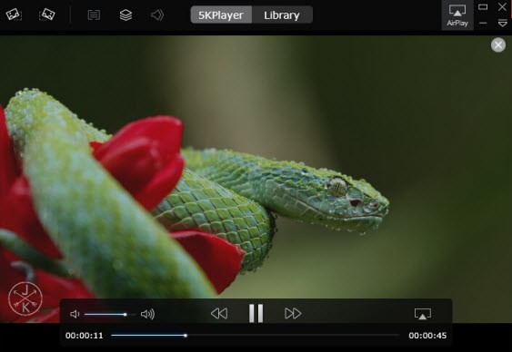 Воспроизведение 4K-видео в 5KPlayer