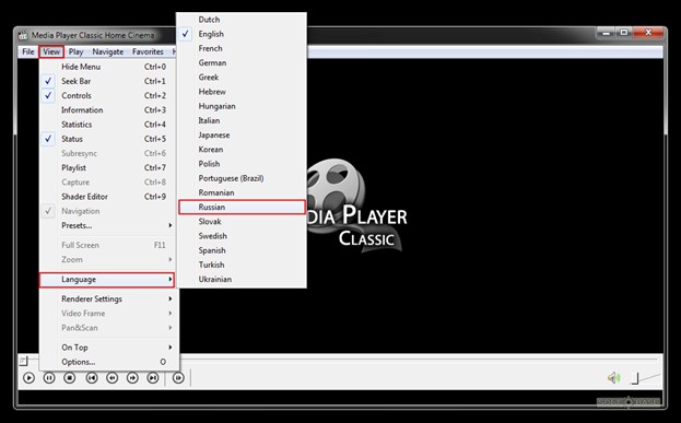 Выбор видеорендерера в Media Player Classic