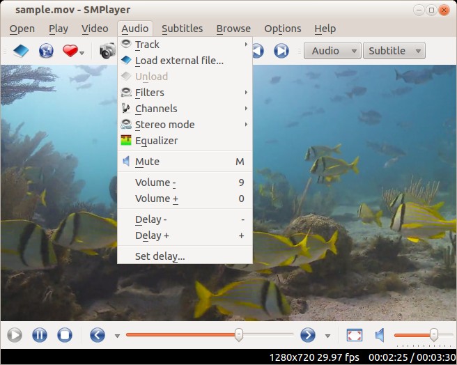 Главное окно SMPlayer